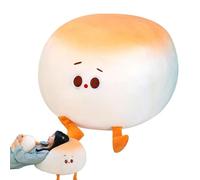 Générique Oreiller Peluche Petit Pain Vapeur, Coussin Dodo Doux, Doudou Déco Compagnon Sieste Jouet pour Filles Famille Adolescents