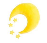 Générique Oreiller pour -né Étoile et Lune Coussin de Maintien Jaune pour Séance Photo Bébé 1 Mois Accessoire Photo Bébé Doux et Décoratif