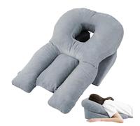 Générique Oreiller Sujet - avec Housse Amovible Lavable, Accessoire De Table De Massage Professionnel, Support De Couchage Ergonomique Face Le Bas, Mousse De Confort De | pour Le Lit Et L'assise À La