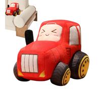 Générique Oreiller Tracteur | Tracteur Mignon Doudou Animal Jouet - Pouf Canapé Cartoon Décoration Collection,pour Anniversaire Noël Halloween Fille Garçon Canapé Chambre Auto