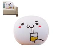 Générique Oreillers Mignons pour, oreillers Boule Ronde Oreiller émoticône | Portable Boule décorative mignonne en peluche douce pour canapé, canapé, chambre à coucher, can
