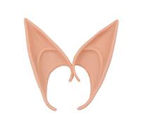 Générique Oreilles d Elfe en Latex Lot 1 Paire Accessoire Cosplay Halloween | Oreilles pointues à glisser sur les oreilles, sans colle ni maquillage, latex souple 52 , 4 coloris chair clair, chair
