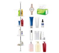 Générique Organisateur d'angle de Salle de Bain - de Rangement de Douche antirouille, étagère réglable, de autoportant, métallique Peu encombrant | au Sol pour Usage do