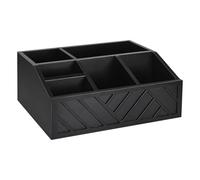 Générique Organisateur de Bar à Café | Panier de Rangement en Bois pour Sirop | Panier De Rangement Avec Grands Compartiments Pour Accessoires De Cuisine Dosettes Cuillères Sirops
