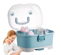 Générique Organisateur de Biberons, Boîte de Rangement Portable pour Grands Biberons avec Couvercle, L'Organisation Domestique Pour Placard, Lave-Vaisselle, Voyage, Évier Et Réfrigérateur