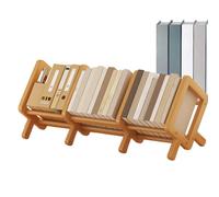 Générique Organisateur de Bibliothèque de Bureau | Étagère à Livres pour Bureau,Organisateur Rétractable en Bois Rangeur Support Stockage Décoratif pour Maison Chambre Coin