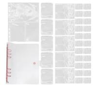 Générique Organisateur de Bijoux de Voyage à Boucles D'oreilles en Pvc Léger et Compact avec 80 Pochettes Auto-adhésives Transparentes pour Rangement