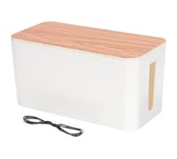 Générique Organisateur de Câbles en Plastique pour Bureau et Maison, Boîte de Rangement Facile à Installer, Protège Les Fils Le Salon Cuisine