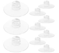 Générique Organisateur de Câbles Ventouses en Silicone Transparent 12pcs, Clips Flexibles pour Rangement de Fils et Guirlandes Lumineuses sur Verre et Carrelage