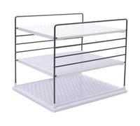 Générique Organisateur De Comptoir Cuisine,Étagère De Rangement 3 Niveaux Gain De Place,Support Étagé pour Plan de Travail et Bureau | pour Épicerie Salle de Bain Bureau Tasse à Café et Mug