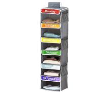 Générique Organisateur De Hebdomadaire pour - Rangement pour Placard Suspendu en Tissu Oxford, Trieur De À 6 Couches avec Poches, Séparateur De Quotidien Résistant À L'usur