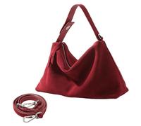 Générique Organisateur De Main Pour Vertical Handbag Suede Shoulder Crossbody Bag Osier (Red, One Size)