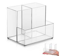 Générique Organisateur de Maquillage en Acrylique Compartiments Divisés, Robuste et Gain de Place, pour Rangement de Coiffeuse et Porte-maquillage de Bureau