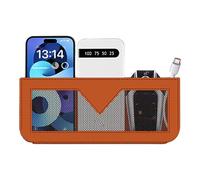 Générique Organisateur de Poche pour Voiture - Pochette Rangement en Cuir PU | Support Adhésif avec Téléphone et Cartes | Accessoire Universel sur Console, Idéal pour Berlines & Camionnettes