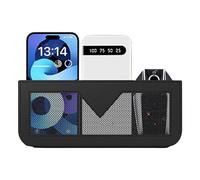 Générique Organisateur de Poche pour Voiture - Pochette Rangement en Cuir PU | Support Adhésif avec Téléphone et Cartes | Accessoire Universel sur Console, Idéal pour Berlines & Camionnettes