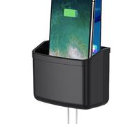 Générique Organisateur de pochette de - Boîte de rangement adhésive pour | Organisateurs de avec trou de chargement de téléphone, accessoires d'intérieur de pour clés de portefeu