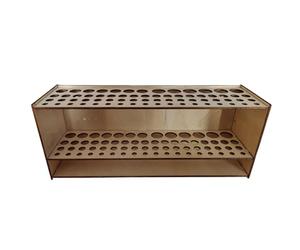 Générique Organisateur De Porte-pinceaux En Bois De Grande Capacité, Support De Rangement De Pinceaux À Peinture À 67 Trous Pour Stylos, Crayons, Pinceaux De Maquillage Et Outils D'art