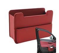 Générique Organisateur de Portière de Voiture - Poubelle de Voiture et Boîte de Rangement | Organisation Pliable en Simili Cuir avec Rangement pour Porte Smartphones Bouteilles Voyage