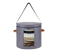 Générique Organisateur de pour chapeau - Mallette de ronde pliable de 30 cm, boîte à couvercle transparent, porte-gants robuste | Solution de dans un placard pour chapeaux, gants,