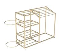 Générique Organisateur de Rangement d'entraînement avec roulettes, Panier de Support de Tapis de Yoga pour Tapis de Yoga, Rouleau en Mousse, haltères, Demi-Ballon de Yoga et Bandes de résist