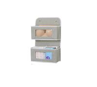 Générique Organisateur de Rangement Mural Gris Polyvalent, Sac Suspendu en Tissu à Plusieurs Compartiments avec Crochets de fenêtre pour Bureau, Placard, Porte