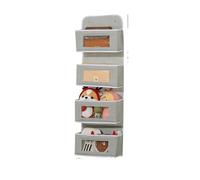 Générique Organisateur de Rangement Mural Gris Polyvalent, Sac Suspendu en Tissu à Plusieurs Compartiments avec Crochets de fenêtre pour Bureau, Placard, Porte
