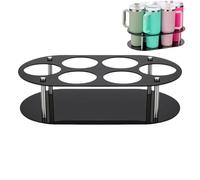 Générique Organisateur de Rangement pour Bouteilles d'Eau - Range Verres à Pied et Gobelets | Porte-Gobelets 6 Places pour Plan de Travail Armoire Buffet Maison