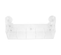 Générique Organisateur de Réfrigérateur Transparent à Ventouse avec Séparateurs Étagère de Rangement pour Boissons Épices et Bouteilles Support Fixe et Facile à Nettoyer pour Cuisine et