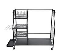 Générique Organisateur de Sac de Golf | Support Robuste,Rangement Très Grand pour Clubs avec Roues - pour Rangement Maison sous-Sol Abri Accessoires Balls et Equipement de Golf