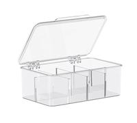 Générique Organisateur De Sachets De Thé,Boîte Transparente Avec Séparateurs Amovibles - Boîte De Rangement Transparente Pour Sachets De Thé - Pour Organisation Café Sucre Tiroir Comptoir Cuisine Sa