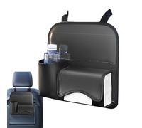 Générique Organisateur de Siège Auto Arrière | Sac En Simili-Cuir Avec Porte-Mouchoirs | Protecteur de Siège Arrière avec Rangement | Pour SUV Fourgon Camping-Car Voyage Organisation Intérieur