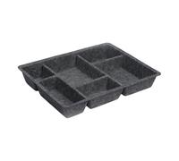 Générique Organisateur de Tiroir, Séparateur de Tiroir, Plateau de Séparation Multifonctionnel, Boîte de Rangement pour étagères de Cuisine, Petits Objets Perso, Gris foncé