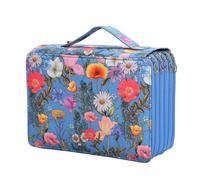 Générique Organisateur de Trousse à Crayons de Couleur à 250 Emplacements avec Fermeture à GlissièRe à 5 Couches - Sac de Rangement pour Stylos de Grande Capacité pour éTudiant Artiste (A)