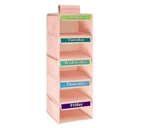 Générique Organisateur de Vêtements pour - Organisation Rangement Vêtements 5 Niveaux,Organisateur Vestimentaire pour Jours d'École,pour Chambre d'Maison Placard Garde-Robe Adolescent