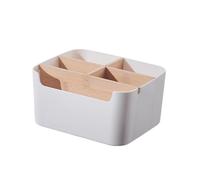 Générique Organisateur Empilable - Caddy Portable Fabriqué en Corée pour Salle de Bain,Bureau,Loisirs Créatifs ou Fournitures Scolaires (Blanc)