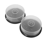 Générique Organisateur Plastique pour CD 25 Disques Vide Fermeture Simple Adapté à Maison, Bureau et Dortoir