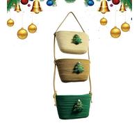 Générique Organisateur Porte 3 Niveaux - de Rangement Murale,Rangement Déco Boho pour Dortoir Entrée Buanderie