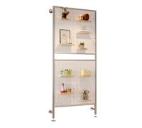 Générique Organiseur Mural modulaire perforé - Panneau en Bois Massif de 18 mm pour Outils, Maison, Bureau et Rangement de Jeux - Support Mural Polyvalent (Blanc, 90 x 80 cm)