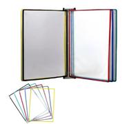 Générique Organiseur Mural pour Documents A4, Porte Documents Suspendu avec 5 Poches Transparentes Multicolores, Rangement Papier et Affichage pour Bureau Salle de ntreprise(Coloré)