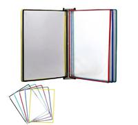 Générique Organiseur Mural pour Documents A4, Porte Documents Suspendu avec 5 Poches Transparentes Multicolores, Rangement Papier et Affichage pour Bureau Salle de ntreprise