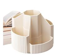 Générique Organizer Girevole per Scrivania - Rotante a 5 Scomparti | Porta Matite, Pennelli, Pennarelli, Forniture Ufficio, Accessorio per Casa, Studio, Trucco, Disegno, Scuola, Articoli Creativi