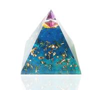 Générique ORGONIC-Art Pyramide d'orgonite - Pyramide d'orgonite, Selon Wilhelm Reich avec Cristal de Roche & Laiton en Feuille, pour la Protection Contre Les énergies négatives, 5G, WLAN, électrosmog