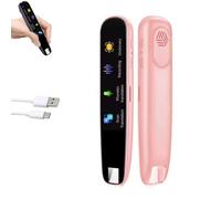 Générique Original Translator Pen, Portable AI Smart Scanning & Reading Translators,Translation pen for language learners, people with learning difficulties, Support for 112 Languages (Pink)