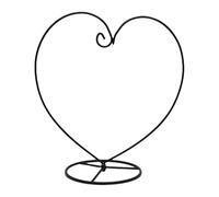 Générique Ornament Hanger Stand - 9.06 Inch Heart Shaped Display Stand | Iron Decorative Holder - Sturdy Compact Ornament Stands Perfect for Home Decoration Weddings Festivals or Gifting