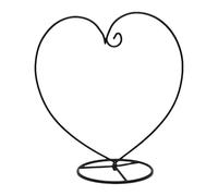 Générique Ornament Stand For Display - Heart Ornament Hanger Stand, Iron Hangable Hook Hanger For Plant Terrarium, Witch Ball, Wedding Decor | Tabletop Display Staand Indoor Outdoor Decor