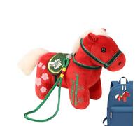 Générique Ornement Année du Cheval,Ornement De Sac en Peluche - Peluche Cheval Nouvel an - pour Adultes Passionnés De Mode Étudiants Collectionneurs Fête D Anniversaire École Voyage Shopping