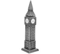 Générique Ornement Architectural Métal Argenté Modèle Big Ben pour Décoration Maison Rendez-Vous Romantiques Fêtes