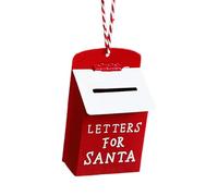 Générique Ornement de boîte aux Lettres en Fer de Noël,Ornements de Fer de Noël boîte aux Lettres en métal créative | Petite décorative en - Pendentif créatif de d'a