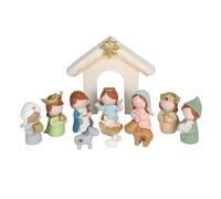 Générique Ornement de crèche de Noël, Ensemble de 12 pièces de Personnages de Dessins animés de la sacrée, décoration de Table de Vacances pour Ordinateurs de Bureau, étagères, Manteaux de cheminée