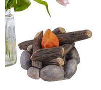 Générique Ornement de feu de Camp Miniature - Artisanat de modèle de feu - RésineFake décor de feu de Camp, modèle de feu Artisanal avec scène de feu de, Jouets de Bricolage, Jouet de Simulation